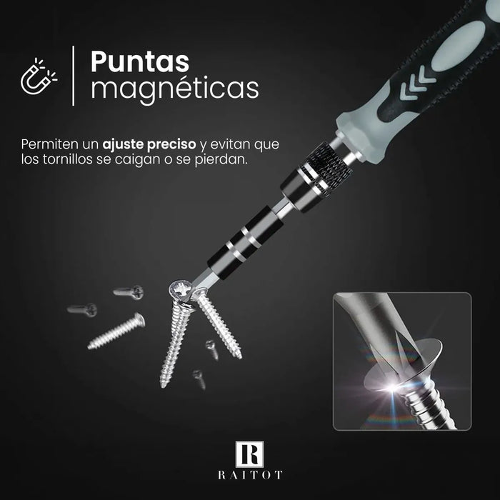 Juego Set Kit Destornilladores Celulares Tablet Electronica Modelo IP-1 Marca 101 Puntas Intercambiables