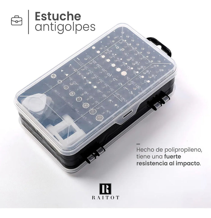 Juego Set Kit Destornilladores Celulares Tablet Electronica Modelo IP-1 Marca 101 Puntas Intercambiables