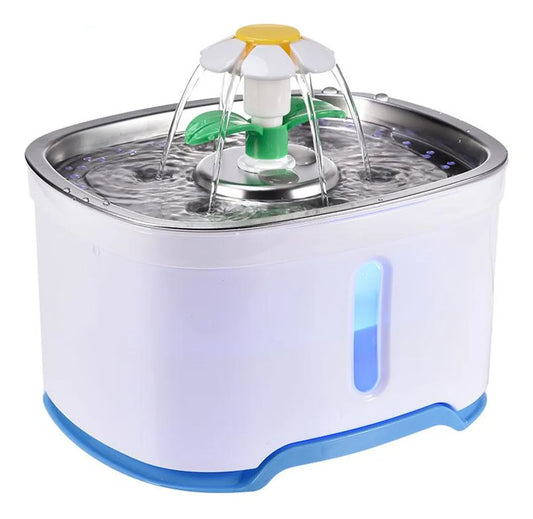 Bebedero para mascotas automático Raitot Automático con capacidad de 2.4L color blanco